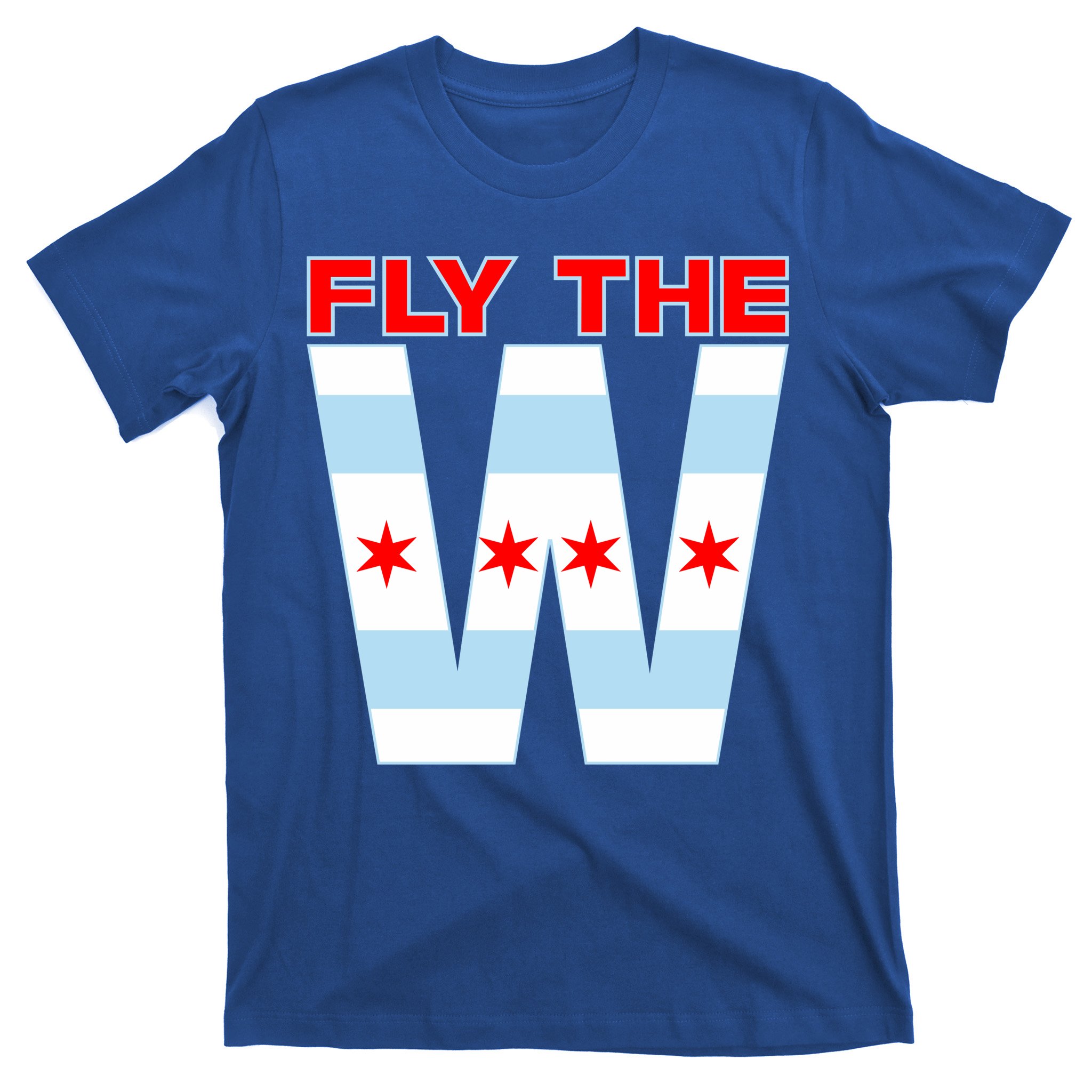 Teeshirtpalace Fly The W Chicago Flag T-Shirt