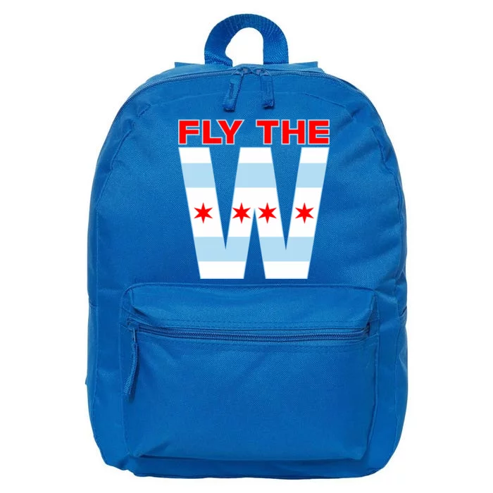 Fly The W Chicago Flag 16 in Basic Backpack