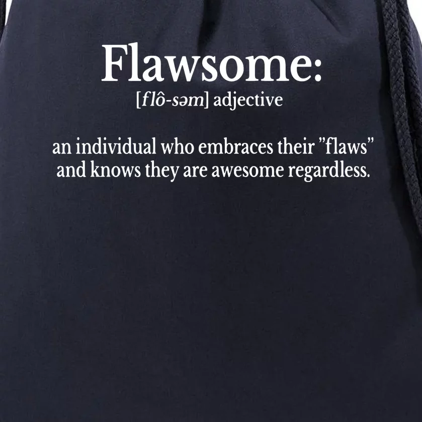 Flawsome Love Yourself Self Care Premium Drawstring Bag