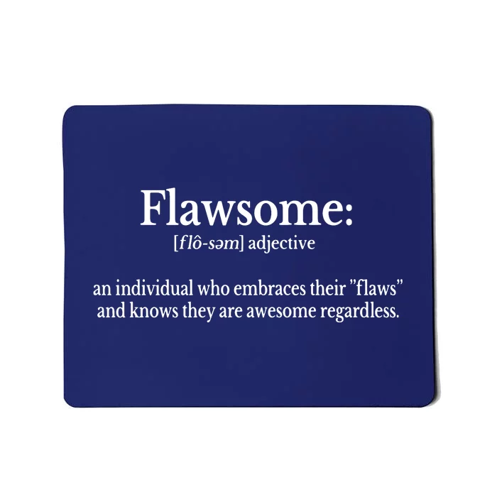 Flawsome Love Yourself Self Care Premium Mousepad