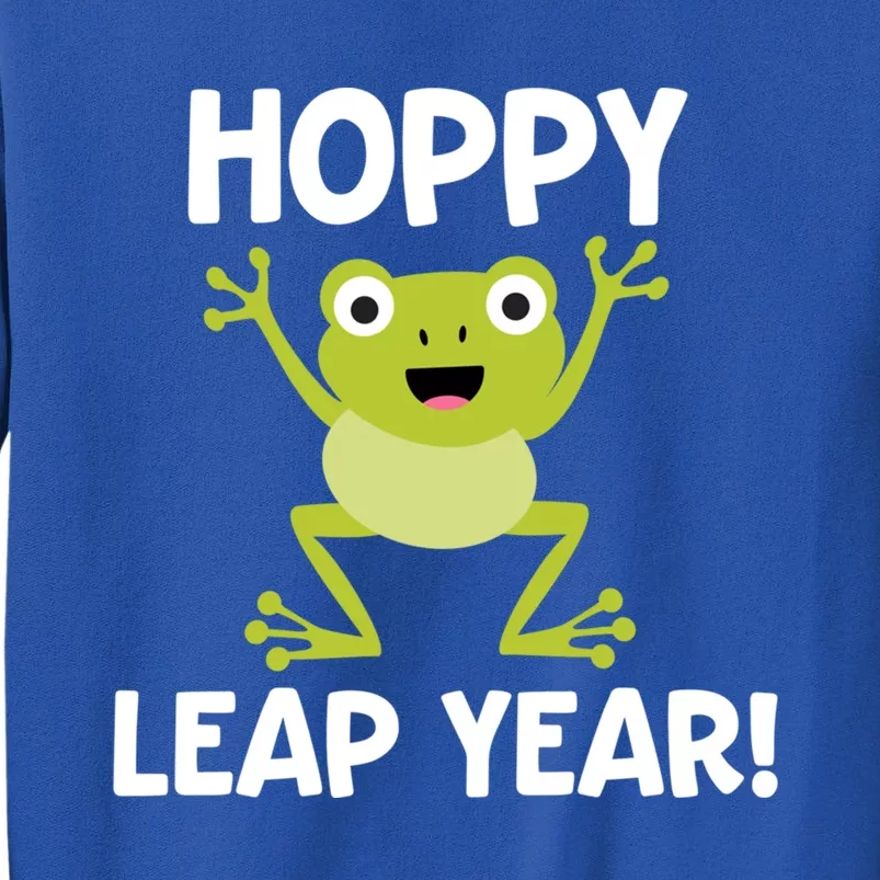 Funny Leap Year Teacher Gift Hoppy Pun February 29 Frog Cute Gift Sweatshirt