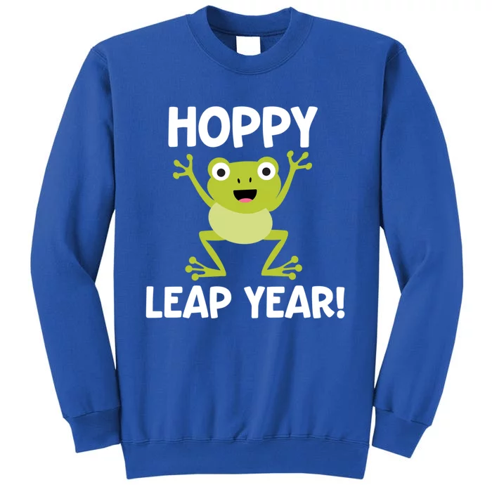 Funny Leap Year Teacher Gift Hoppy Pun February 29 Frog Cute Gift Sweatshirt