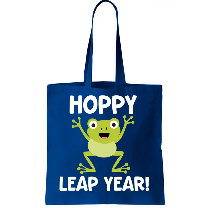 Funny Leap Year Teacher Gift Hoppy Pun February 29 Frog Cute Gift Tote Bag