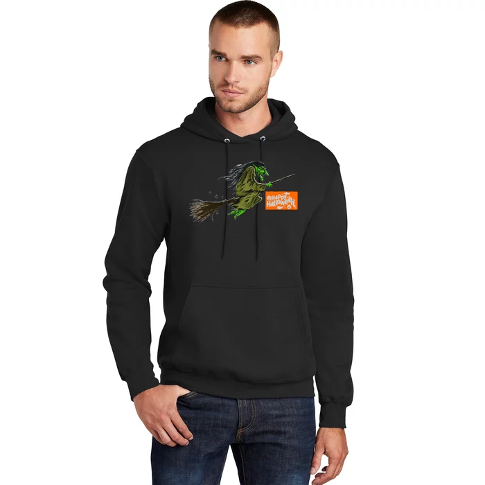 Flying Halloween Witch Hoodie