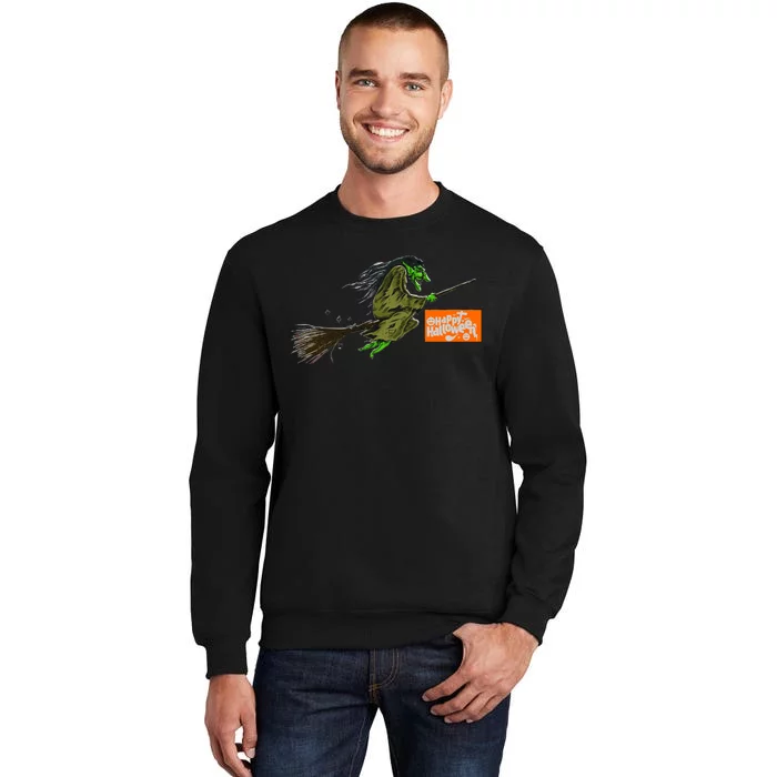 Flying Halloween Witch Tall Sweatshirt