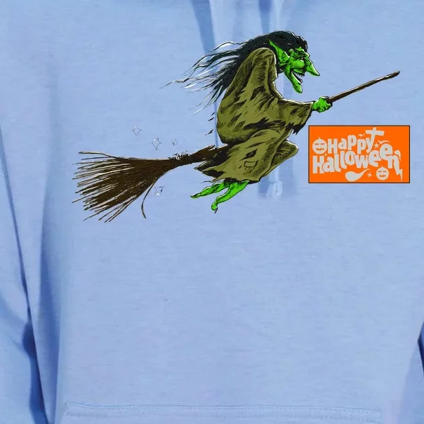 Flying Halloween Witch Unisex Surf Hoodie