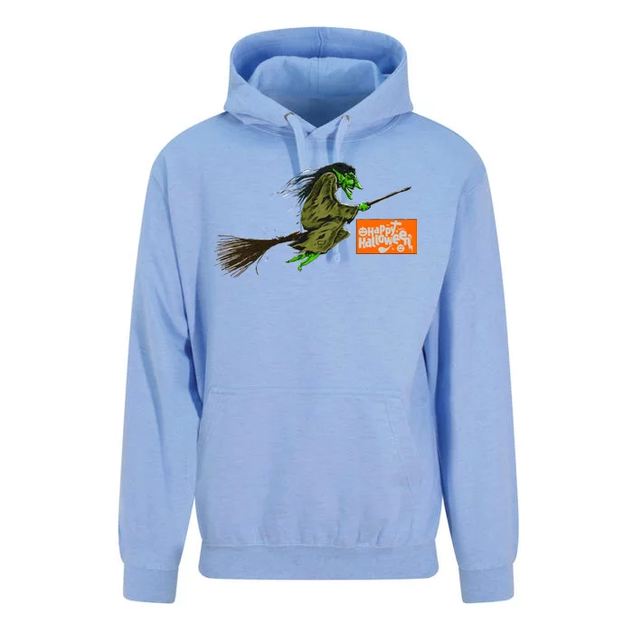 Flying Halloween Witch Unisex Surf Hoodie