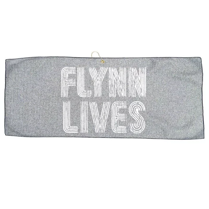 Flynn Lives Retro Logo Large Microfiber Waffle Golf Towel