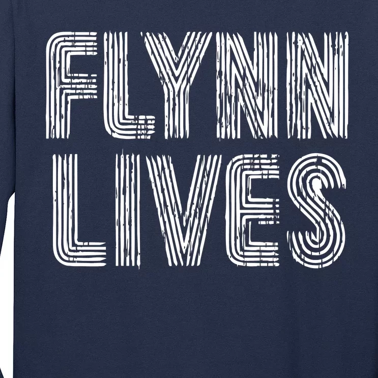 Flynn Lives Retro Logo Long Sleeve Shirt