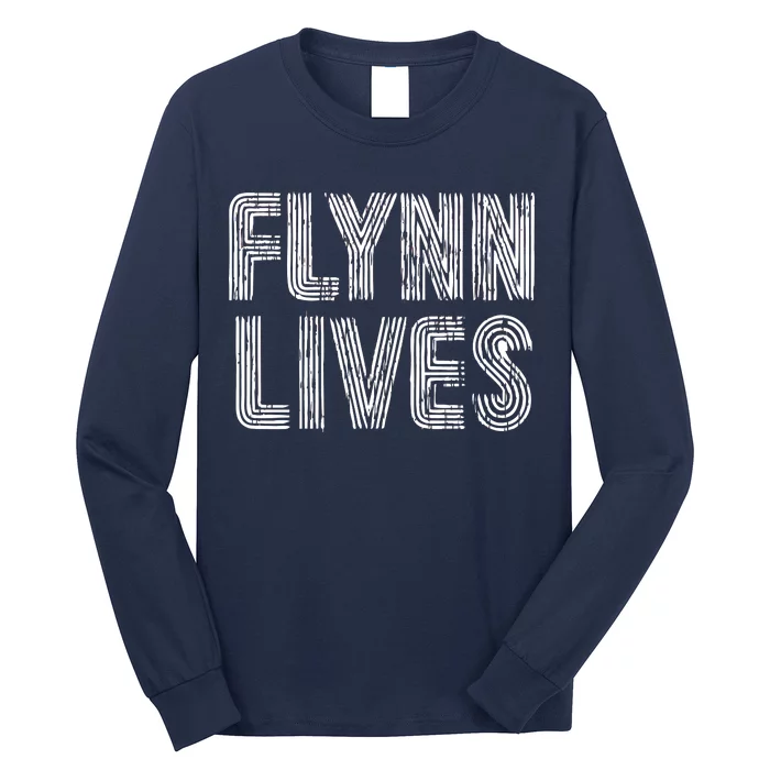 Flynn Lives Retro Logo Long Sleeve Shirt