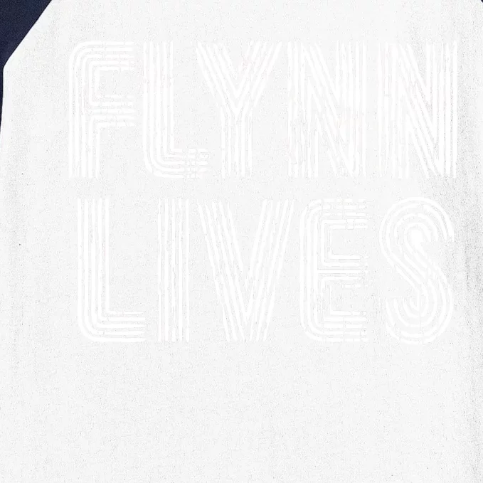 Flynn Lives Retro Logo Baseball Sleeve Shirt