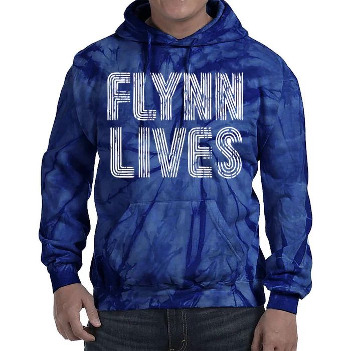 Flynn Lives Retro Logo Tie Dye Hoodie