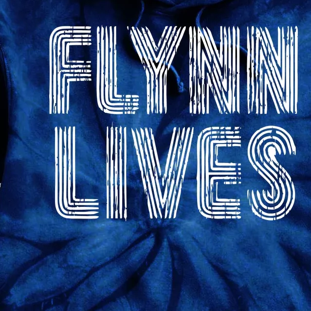 Flynn Lives Retro Logo Tie Dye Hoodie