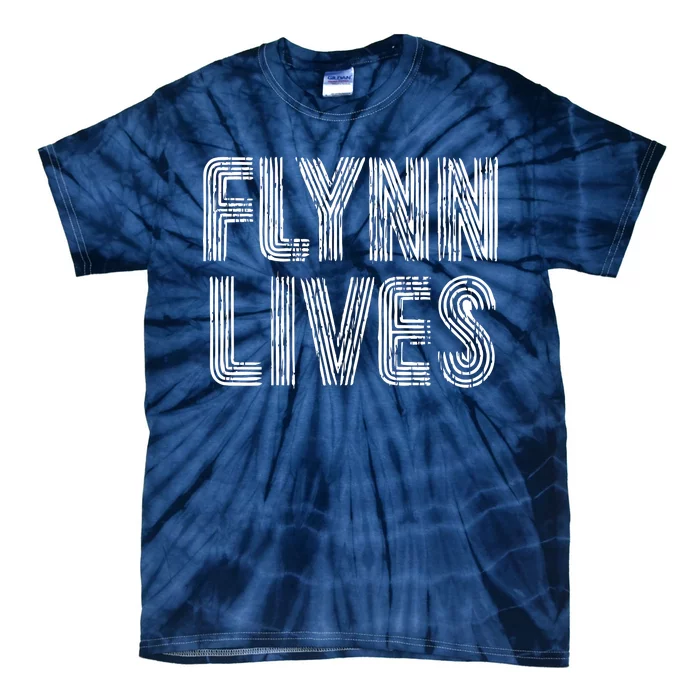 Flynn Lives Retro Logo Tie-Dye T-Shirt