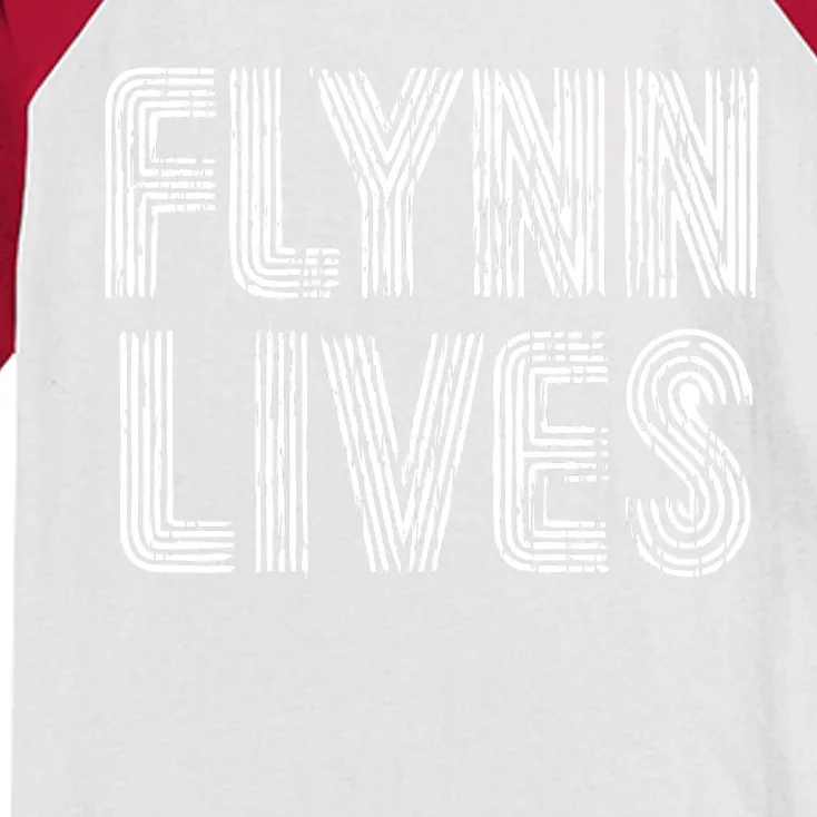 Flynn Lives Retro Logo Kids Colorblock Raglan Jersey