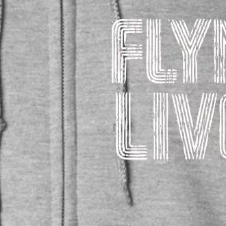 Flynn Lives Retro Logo Full Zip Hoodie