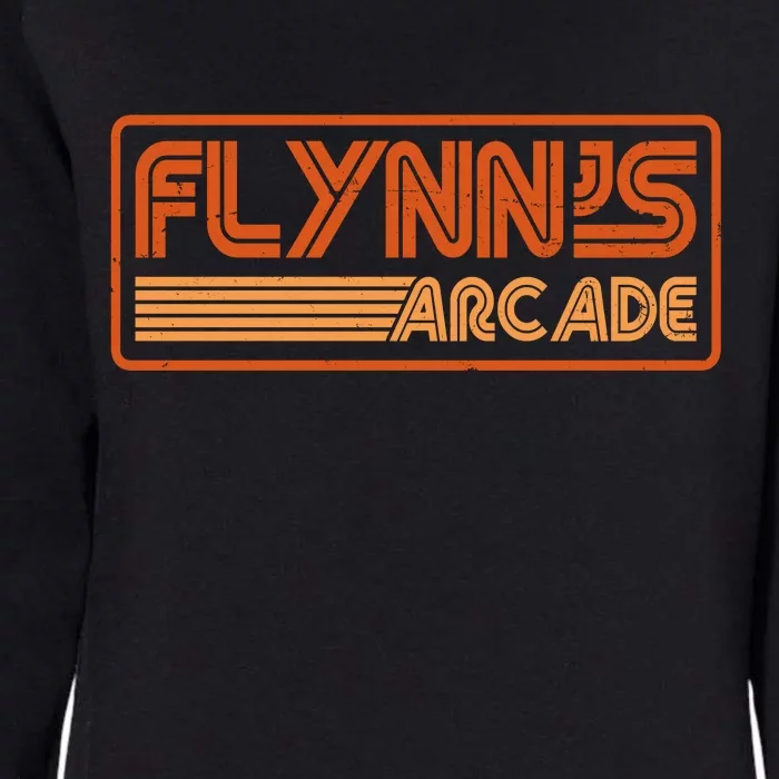 Flynn's Arcade Vintage Retro 80's Logo Womens California Wash Sweatshirt