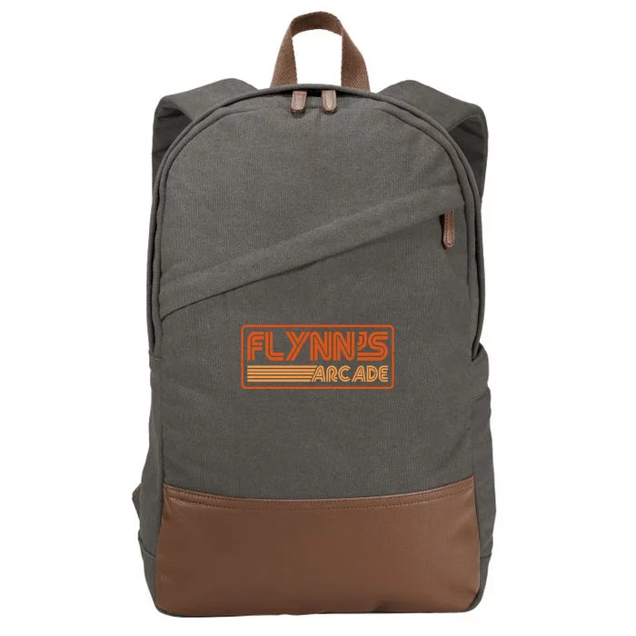 Flynn's Arcade Vintage Retro 80's Logo Cotton Canvas Backpack