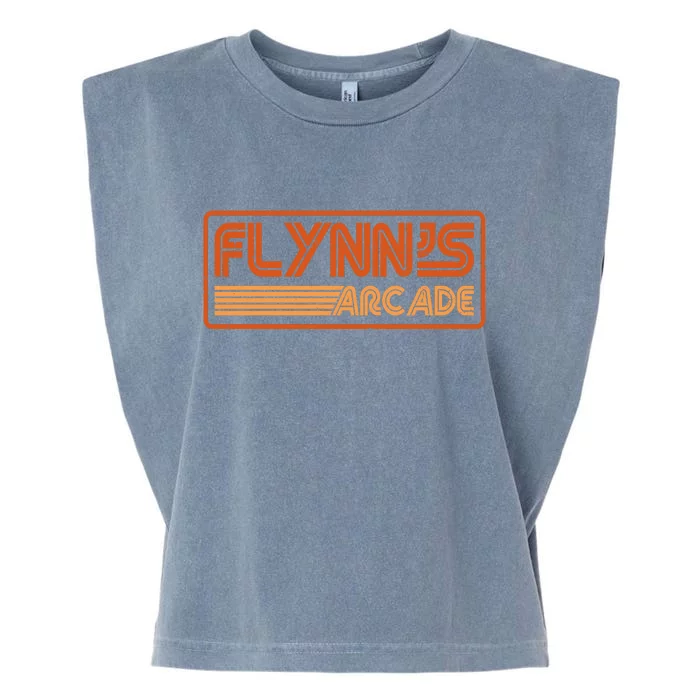 Flynn's Arcade Vintage Retro 80's Logo Garment-Dyed Women's Muscle Tee