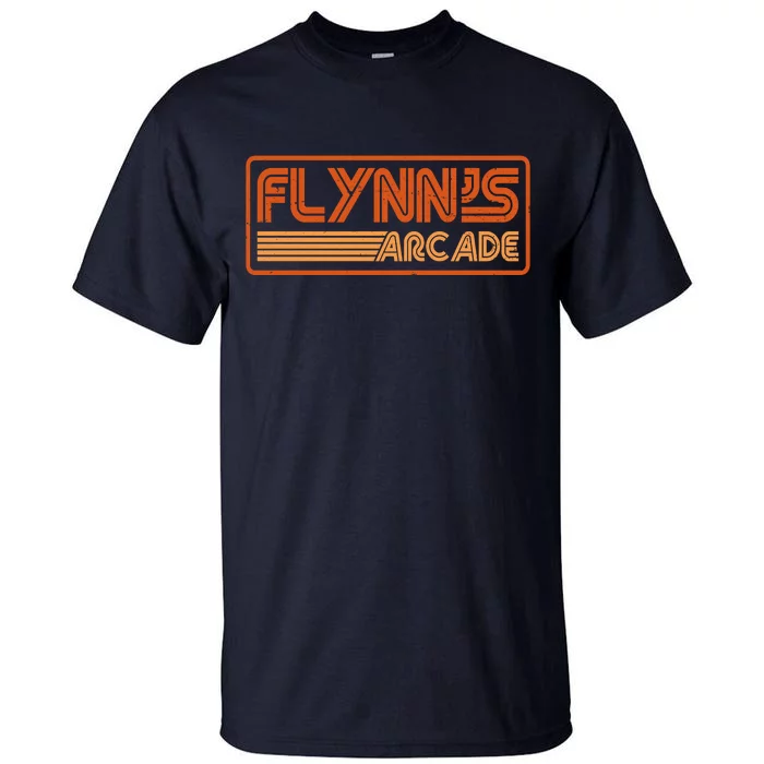 Flynn's Arcade Vintage Retro 80's Logo Tall T-Shirt