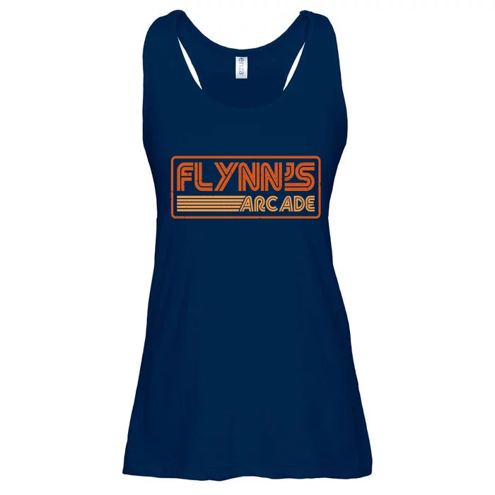 Flynn's Arcade Vintage Retro 80's Logo Ladies Essential Flowy Tank