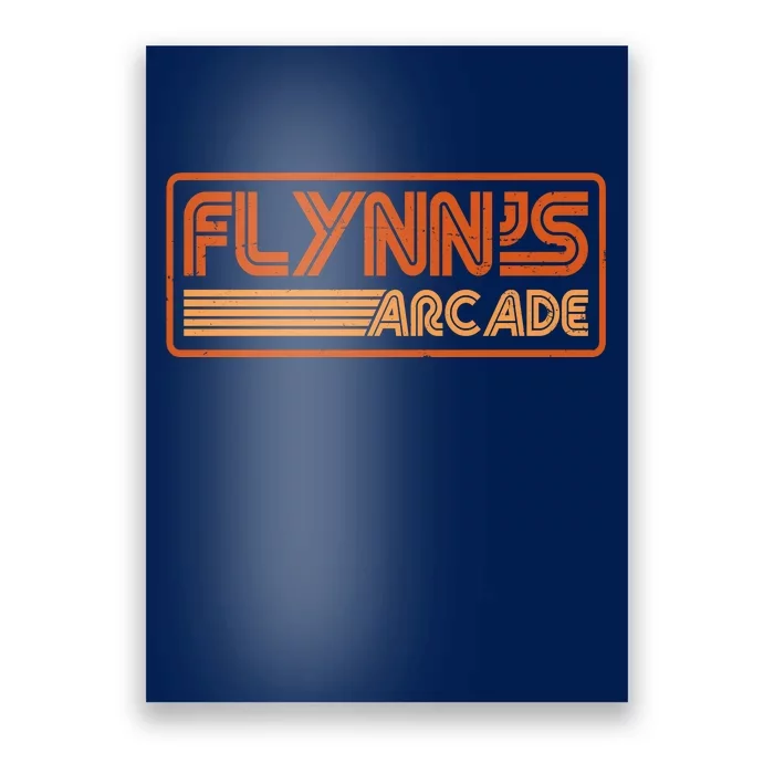 Flynn's Arcade Vintage Retro 80's Logo Poster