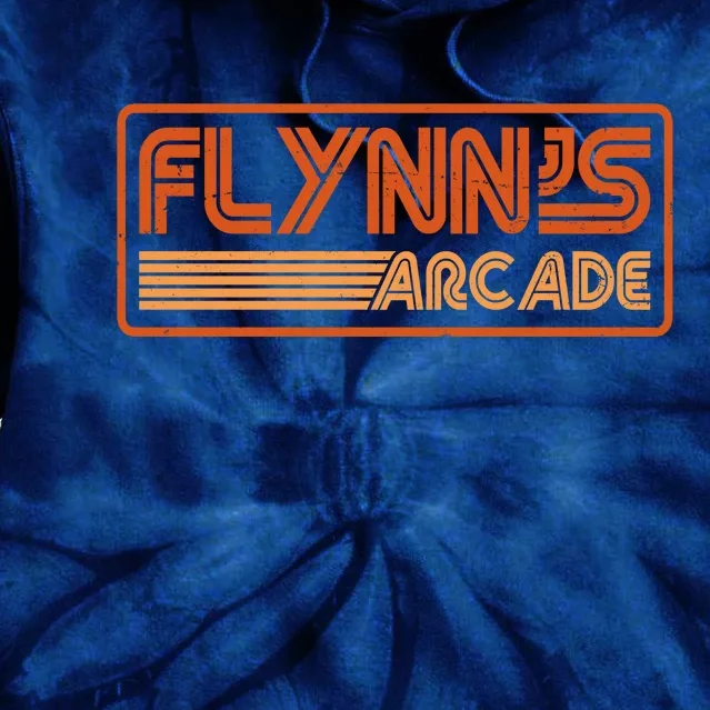 Flynn's Arcade Vintage Retro 80's Logo Tie Dye Hoodie