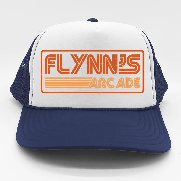 Flynn's Arcade Vintage Retro 80's Logo Trucker Hat