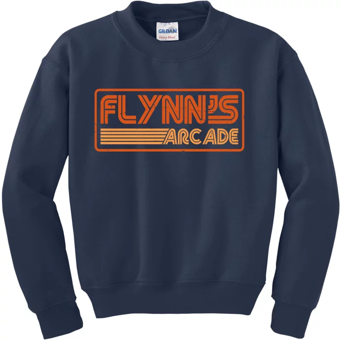 Flynn's Arcade Vintage Retro 80's Logo Kids Sweatshirt