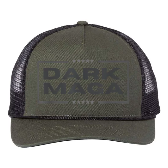 Funny Maga 2024 Dark Maga New! Maga Dark Retro Rope Trucker Hat Cap