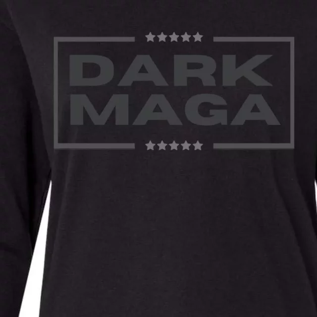 Funny Maga 2024 Dark Maga New! Maga Dark Womens Cotton Relaxed Long Sleeve T-Shirt