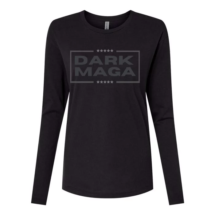 Funny Maga 2024 Dark Maga New! Maga Dark Womens Cotton Relaxed Long Sleeve T-Shirt