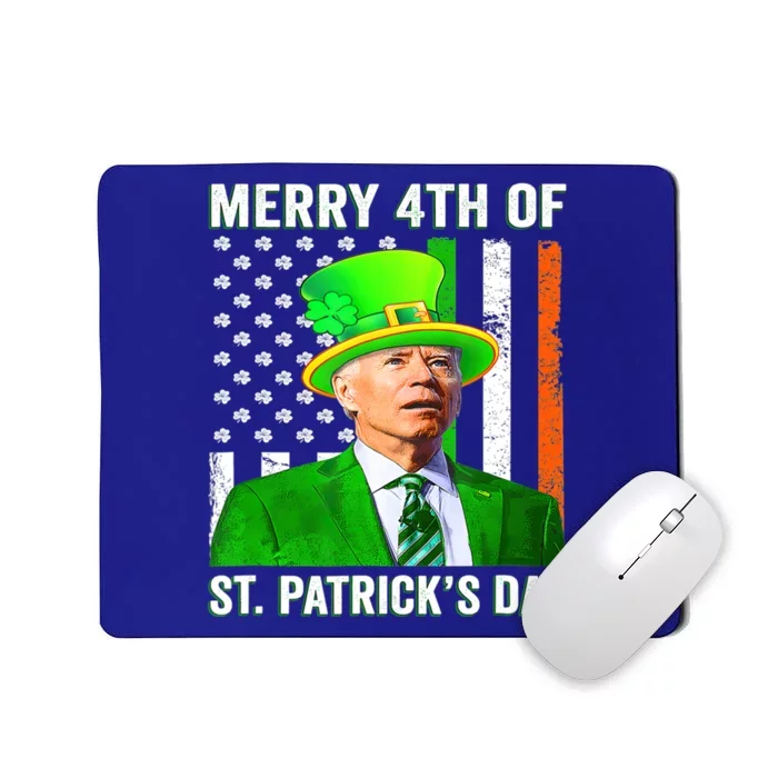 Funny Merry 4th Of St PatrickS Day Joe Biden Leprechaun Hat Cool Gift Mousepad