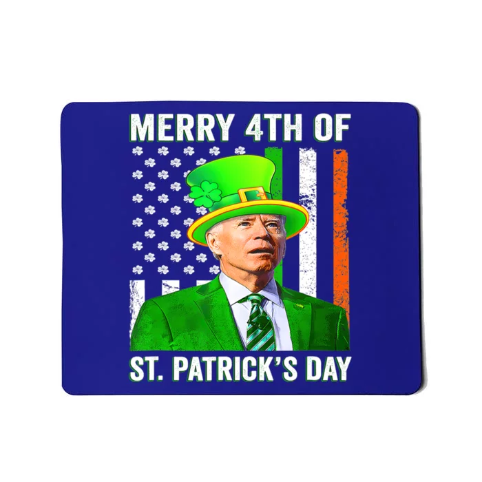 Funny Merry 4th Of St PatrickS Day Joe Biden Leprechaun Hat Cool Gift Mousepad