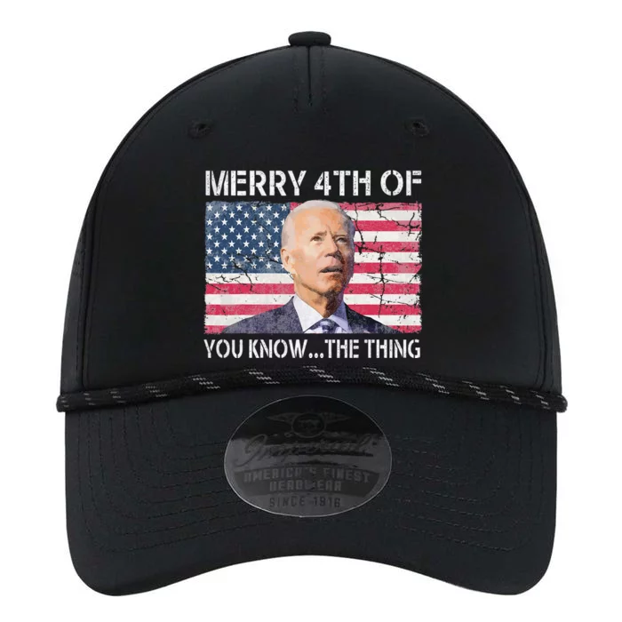 Funny Merry 4th Of July You Know The Thing US Flag Joe Biden Performance The Dyno Cap