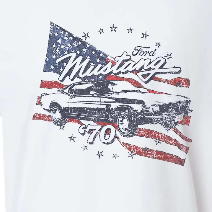 F.O.R.D Mustang 70 American Flag Sueded Cloud Jersey T-Shirt