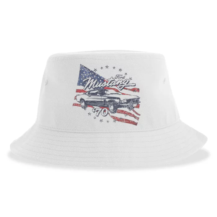 F.O.R.D Mustang 70 American Flag Sustainable Bucket Hat