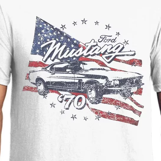 F.O.R.D Mustang 70 American Flag Pajama Set