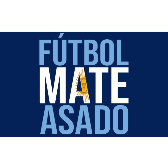 Futbol Mate Asado Argentina Pride Bumper Sticker