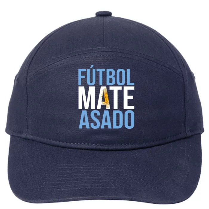 Futbol Mate Asado Argentina Pride 7-Panel Snapback Hat