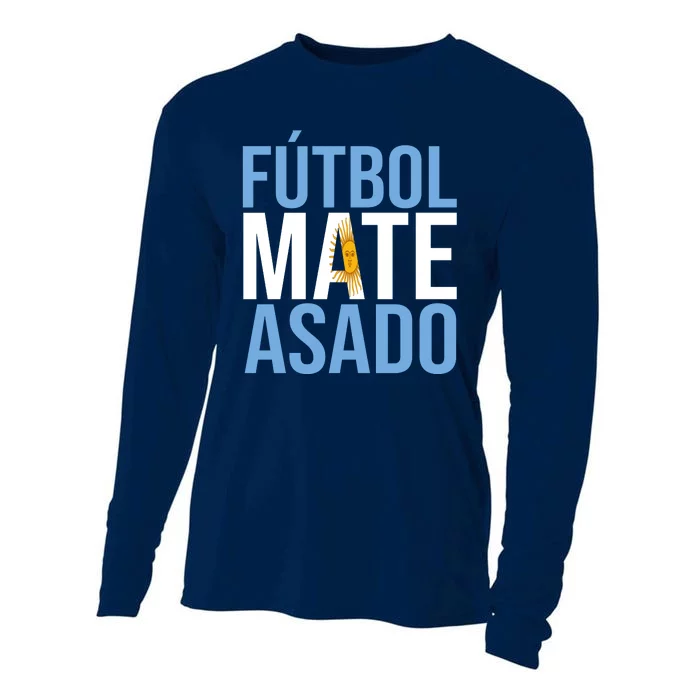 Futbol Mate Asado Argentina Pride Cooling Performance Long Sleeve Crew