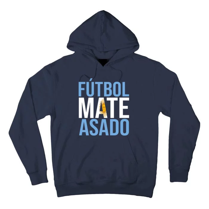 Futbol Mate Asado Argentina Pride Tall Hoodie