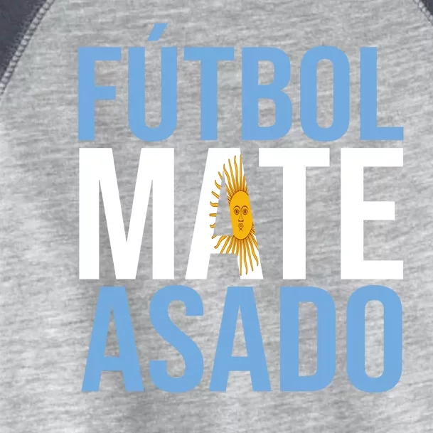 Futbol Mate Asado Argentina Pride Toddler Fine Jersey T-Shirt