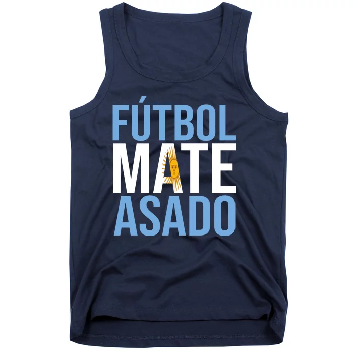 Futbol Mate Asado Argentina Pride Tank Top