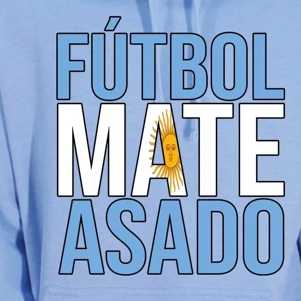 Futbol Mate Asado Argentina Pride Unisex Surf Hoodie