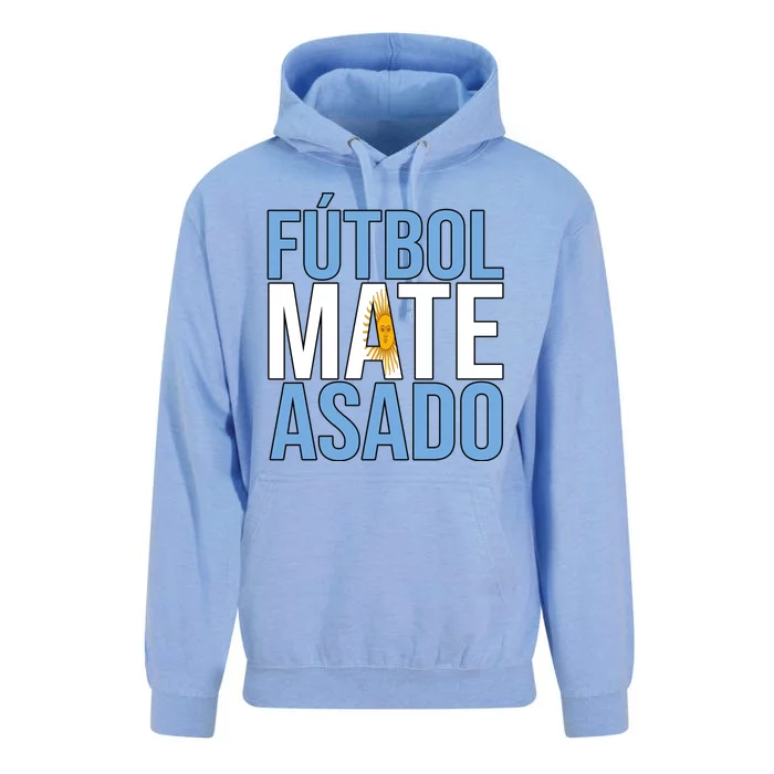 Futbol Mate Asado Argentina Pride Unisex Surf Hoodie