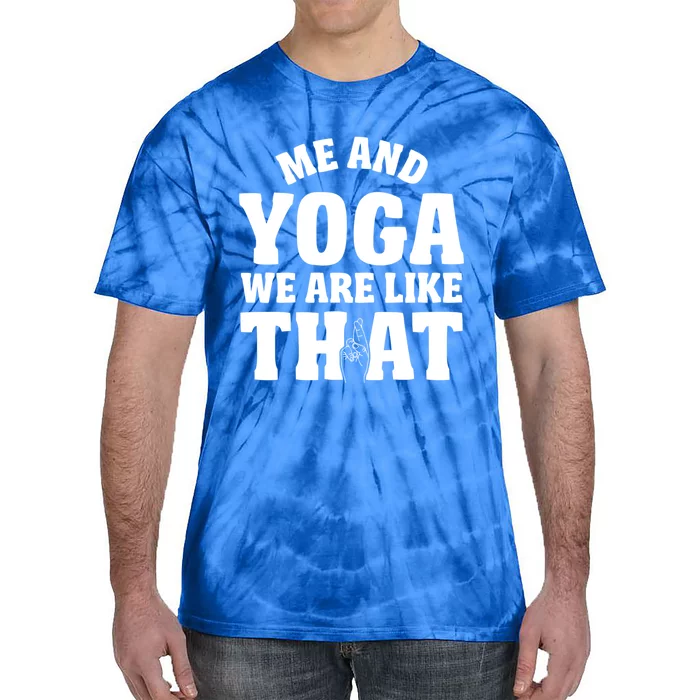 Funny Me And Yoga Gift Meditation Namaste Design Gift Tie-Dye T-Shirt