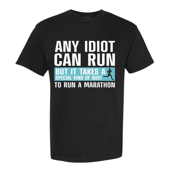 Funny Marathon Art For Women Marathoner Running Finisher Garment-Dyed Heavyweight T-Shirt