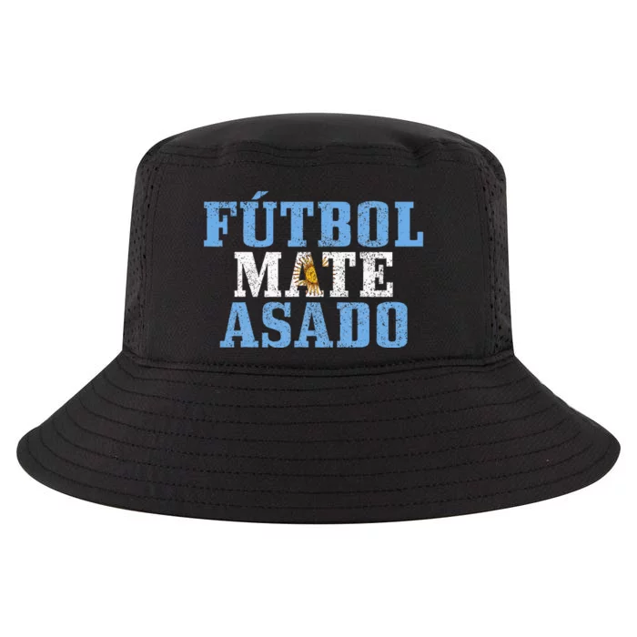 Futbol Mate Asado Argentina Argentinian Flag Pride Cool Comfort Performance Bucket Hat