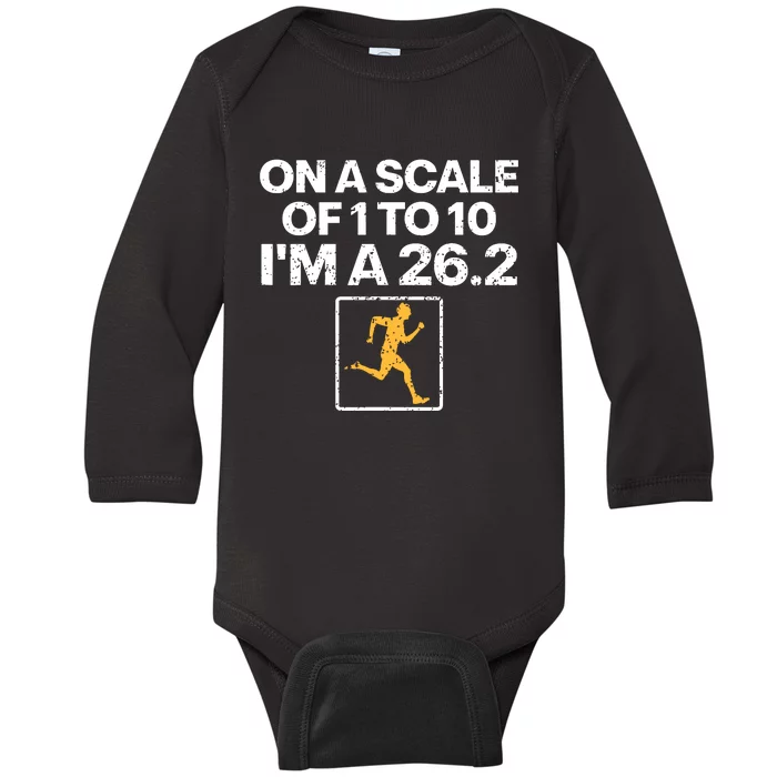 Funny Marathon Art Women Marathon Finisher 262 Running Baby Long Sleeve Bodysuit